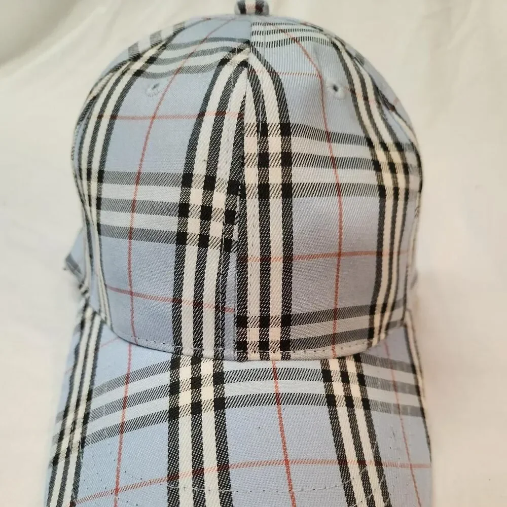 Burberry Light Blue Nova Check Baseball Cap